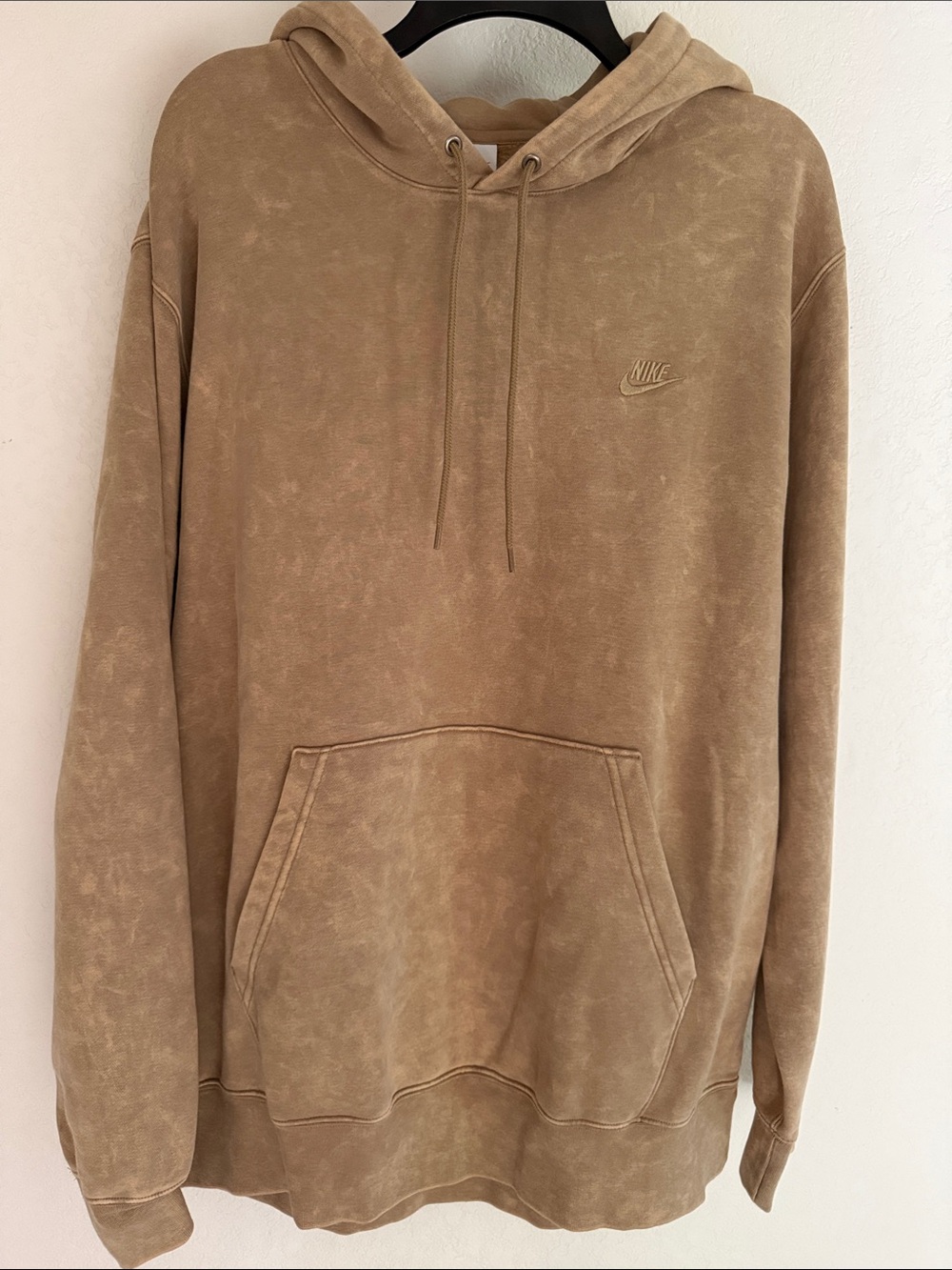 NWOT Nike Men's Washed Tan Pullover Hoodie